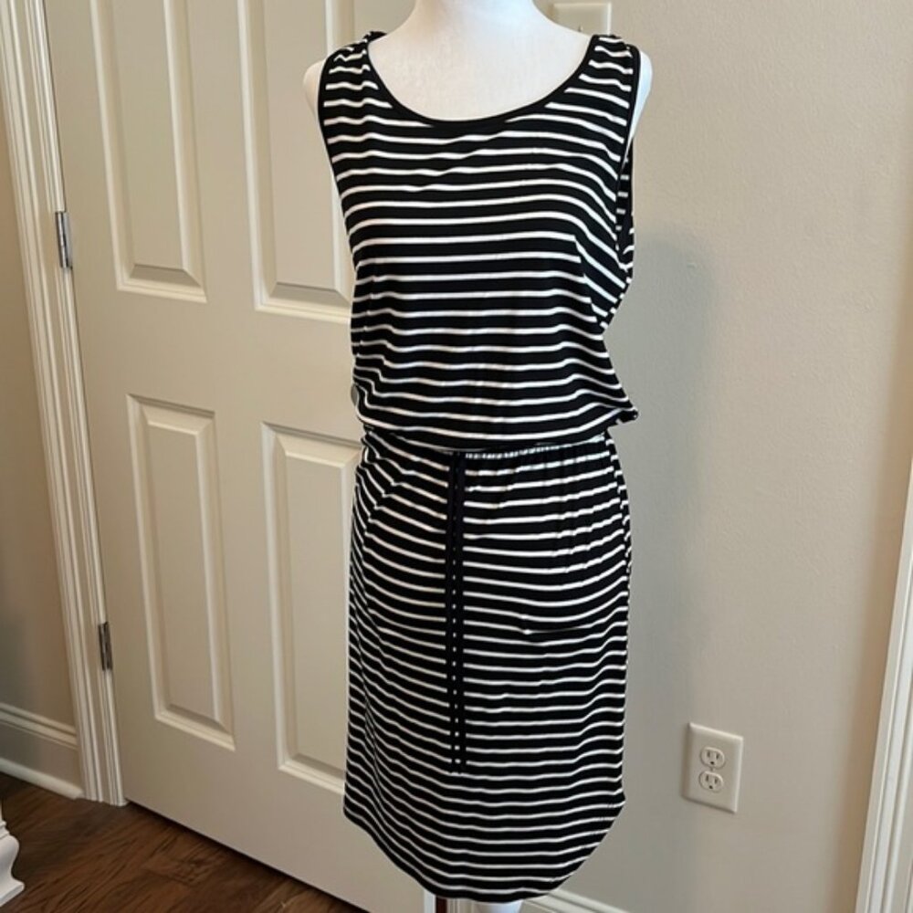 Striped knit dress